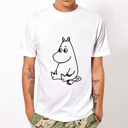 Amazon Co Jp 年人気のカスタマイズされた男性のファッションかわいい漫画のムーミンデザインtシャツ クリエイティブプリント男性が少年のヒップスターtシャツトップス ファッション