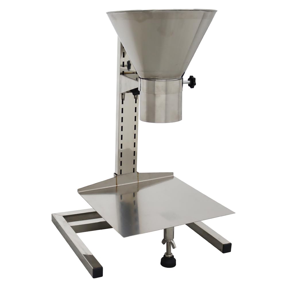 HayWHNKN Stainless Steel Funnel with Support Stand Commercial Feeding Hopper for Powder Paste Liquid Granule 8cm(3.1inch)