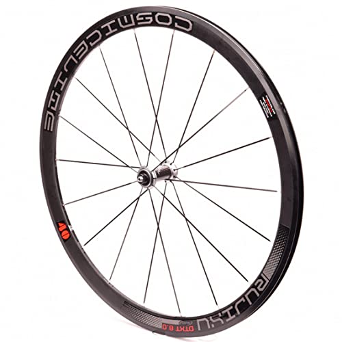 700C Clincher zestaw kół do roweru szosowego, głębokość 40 mm, aluminiowe felgi, uszczelnione łożyska, do kasety 8-11 prędkości, dźwignie szybkiego zwalniania, w zestawie lekki element rowerowy