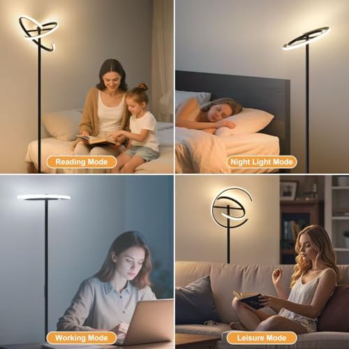 Lampe sur pied télécommande pour un salon chaleureux et modulable - 5