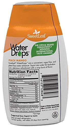 Sweetleaf Water Drops, Peach Mango, 1.62 Fl Oz (Pack Of 1) #TOP3