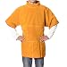 UOBEKETO - Grembiule da lavoro in pelle, a maniche corte, con collo alto, per saldatura, resistente alla fiamma, anti-usura, XL, Giallo