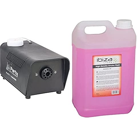 Máquina de humo Party sm400 + Líquido de humo Ibiza smoke5l-hd de alta densidad 5l Cover