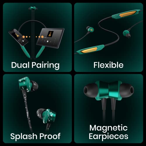 Image of ZEBRONICS DC Aquaman Edition Yoga N3 with 46 Hours Backup, Bluetooth v5.2 Wireless in Ear Neckband, ENC Calling, Gaming Mode (Upto 50ms), Voice Assistant, Dual Pairing, Splash Proof and Type C