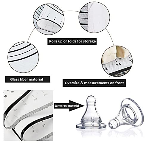 Silicone Pastry Mat Extra Large, 32" x 24" Premium Non-stick Baking Mat with Measurement for Dough Rolling, Non-slip Counter Mat