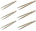 bick.shop 6 Holz Zangen 15cm Bambus Kochpinzette Hot Pot Zange Küchenzange Bambuszange Grillzange Raclette