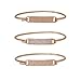 Guess 3 Piece Tension ID Rose Gold Bangle Bracelet