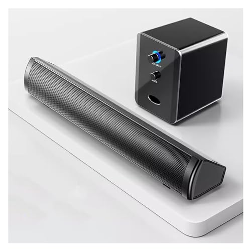 Haut-parleur de bureau filaire pour ordinateur avec caisson de basses intégré