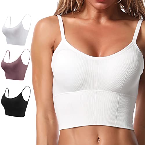 Tayknyco Sport BH Damen Basic Ohne BüGel Everyday Leibchen Crop Tank Top...