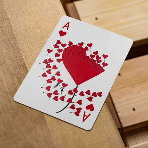 Baraja de cartas única blanca, estándar de póker miniatura 2