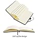 Animusphere 2Pack Pocket Notebook Small Notebook Journal Notebook 4 inches x 5.7 inches 200 Pages Leather Cover With Pen Holder Page Marker Ribbons(Black)