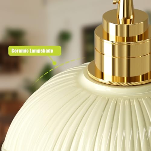 Lámpara colgante de cerámica moderna ajustable para iluminación de dormitorio e isla 6
