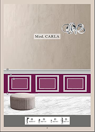 Boiserie Creative adesiva in polimeri duri conf