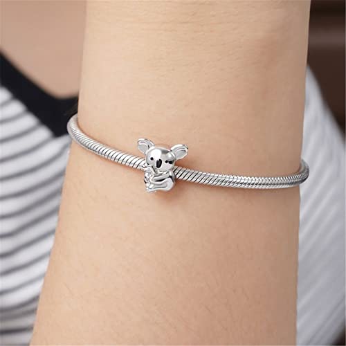 Image of GNOCE Animals Bead Charm for Women,Silver Charms Necklace Bracelet for Her, Jewelry Gift