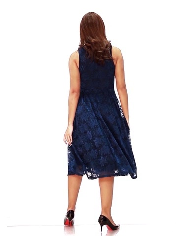 Jody Lace Cocktail Dress in Bordeaux | Fitted V-Neck Deep Wine Lace Midi | Luna Fashion House