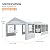 Raysfung 13' x 26' Heavy Duty Party Tent, Outdoor Wedding Tent with Removable Sidewalls&Sand Bags, Gazebo Canopy Shelter for Birthday Party, Outdoor Event