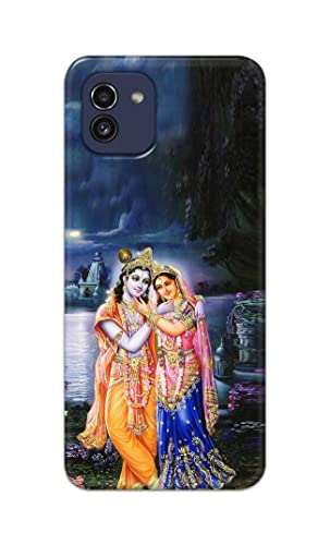 Image of Printed Hard Back Cover Case for Samsung Galaxy A03 Back Cover (Radha Krishna) -1803