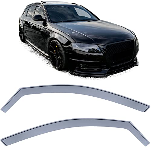 Windabweiser Regenabweiser Windschutz Schwarz Smoke für Audi A4 8K B8 07-15 Windabweiser Regenabweiser Windschutz Schwarz Smoke für Audi A4 8K B8 07-15