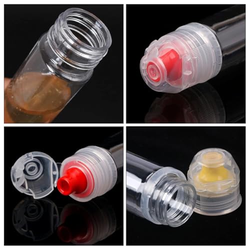 Botellas de plástico para condimentos de 72ml DINHEAROM reutilizables 4
