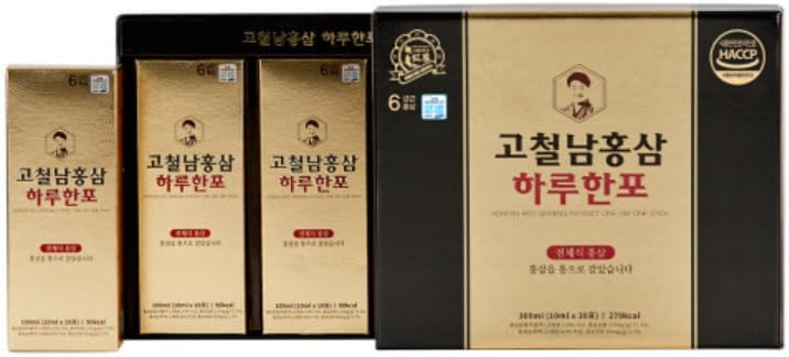 Korean Red Ginseng Extract One Day one Stick 10ml x 30 Pouch Healthy Beverage Drink Portable Convenient 고철남홍삼 홍삼 하루한포 스틱