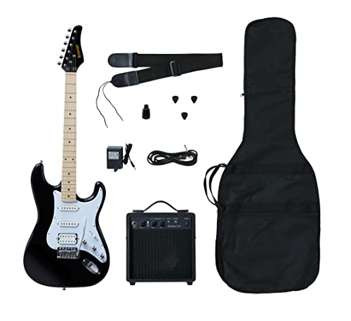 Kramer Focus Electric Guitar Player Pack, Black #TOP7