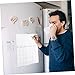 Angoily 2pcs Magnetic Schedule Board for Fridge Dry Erase Planning Board Reusable Magnetic Note Plate for Family Organization Printed Design for Easy Event Tracking