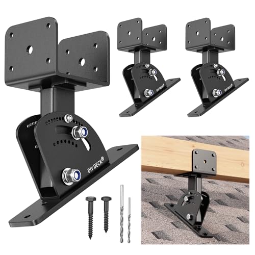 Patio Roof Riser Adjustable & Anchored Angle Pergola Roof Riser