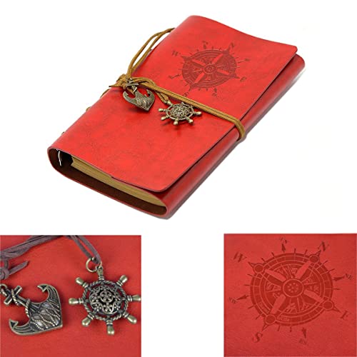 NectaRoy Vintage Retro PU Leather Cover Notebook Journal Diary, Nautical Spiral Blank String Daily Notepad Travel to Write in - Image 4