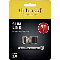 Intenso Slim Line, 32 GB USB-Stick, USB 3.0 Gen 1x1, schwarz – Ansicht 2