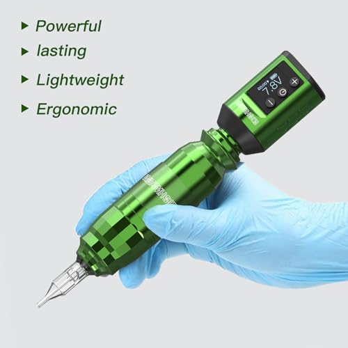 Wormhole Tattoo WTK258 Wireless Dot Working 1500Mah Tattoo Battery Pack Tattoo Gun Kit Professional Tattoo Machine Kit Tattoo Pen Kit thumb #6