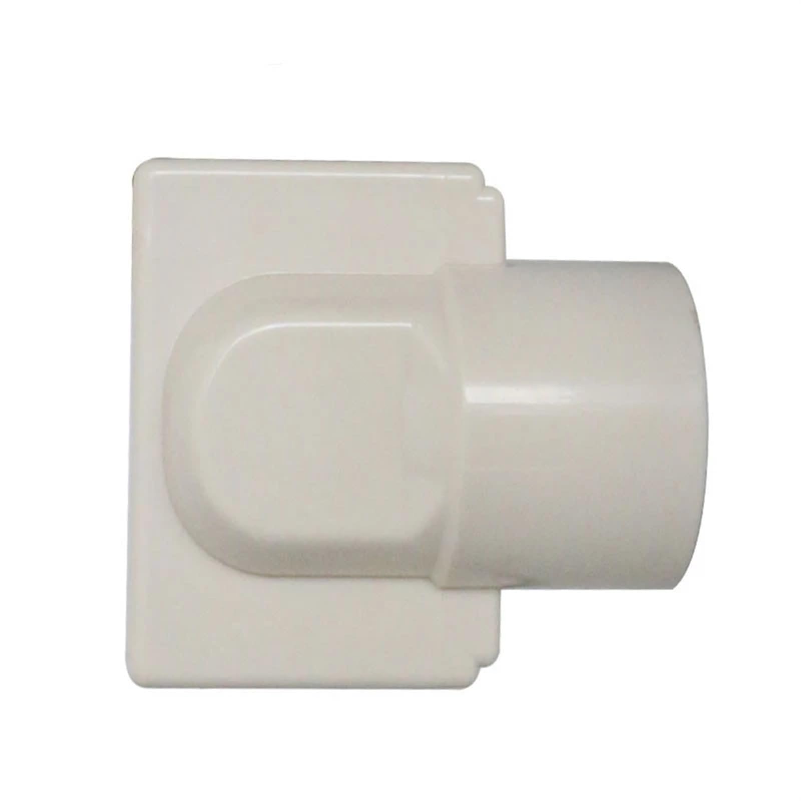 Drain de sol à double usage en acier inoxydable for mur latéral du même étage, tube PVC56/75, coin de mur de balcon, 1 pièce
