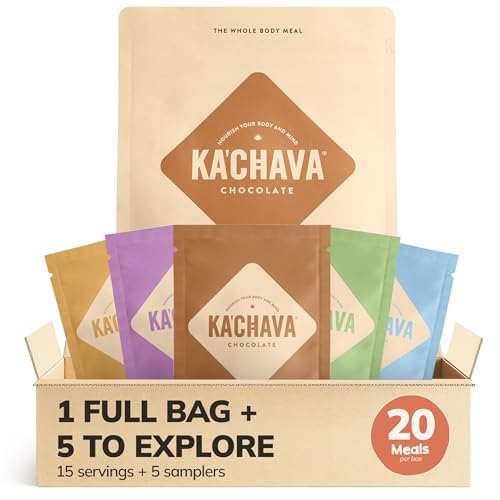 Ka’Chava Whole Body Meal Shake Bundle 15 servings - 5 Flavor Vari...