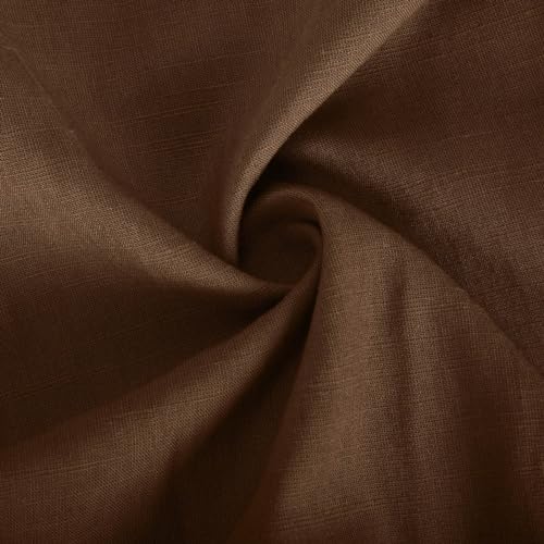 Men's Linen Cotton Pants Lightweight Flat Front Casual Business Trousers Loose Fit Outfits for Summer Beach3