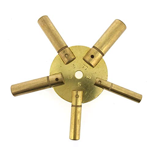 Paylak UNIKEY-1O Odd Sizes 5 Prong Universal Clock Key for Winding Clocks