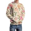 pmoyh Pink White Roses Pullover Long Sleeve Hoodie Hooded Top Casual Sweatshirt for Men and Women L #5