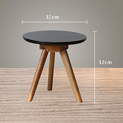 Table café élégante et durable petite table à thé noire robuste