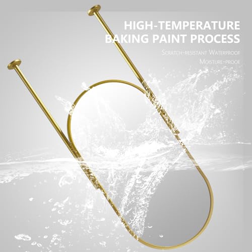 Miroir suspendu plafond pour manque de place murale salle de bain - 6