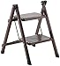 FALIYORS Sgabello con gradini Portatile Sgabello con gradini da Cucina Scaletta a 2 gradini, Scaletta per Bambini con Ampia Piattaforma Antiscivolo, Piedini Antiscivolo, Acciaio Robusto e r