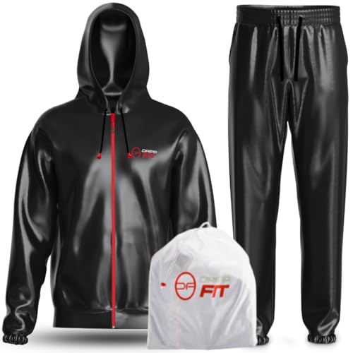 Dripp Fit Sauna Suit Premium Ultra Strong Sweat Suit for Men and Women Includes Machine Safe Wash Bag (XX-Large)