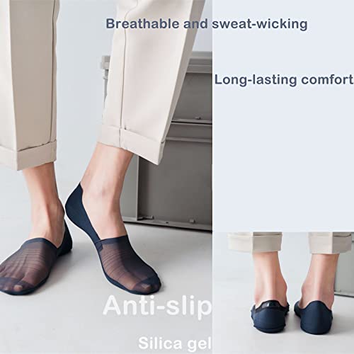 No Show Socks for Men and Women,Low Cut Liner Non-Slip for Flats Boat 6 Pairs4