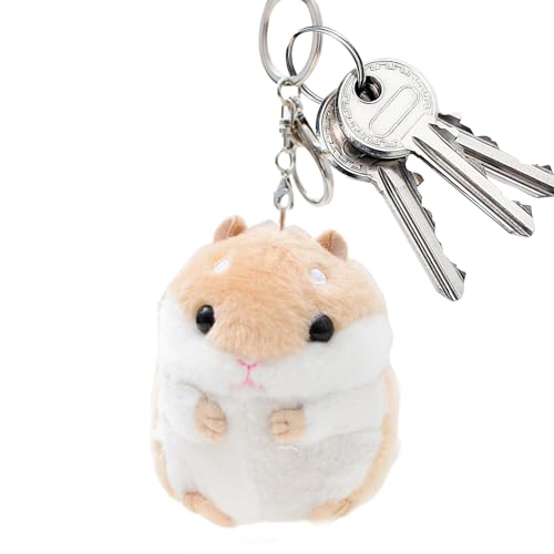 Llavero de Hámster - Colgante de Peluche de Peluche de 10 cm | Llavero de muñeco de hámster con bonito diseño de dibujos animados, adorable decoración de regalo, de Háмster con colgante de fel Llavero de Hámster - Colgante de Peluche de Peluche de 10 cm | Llavero de muñeco de hámster con bonito diseño de dibujos animados, adorable decoración de regalo, de Háмster con colgante de fel