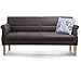 Produktbild Cavadore 3-Sitzer Sofa Kira mit Federkern / Sitzbank für Küche, Esszimmer / Inkl. Armteilfunktion / 189 x 94 x 81 / Kunstleder grau