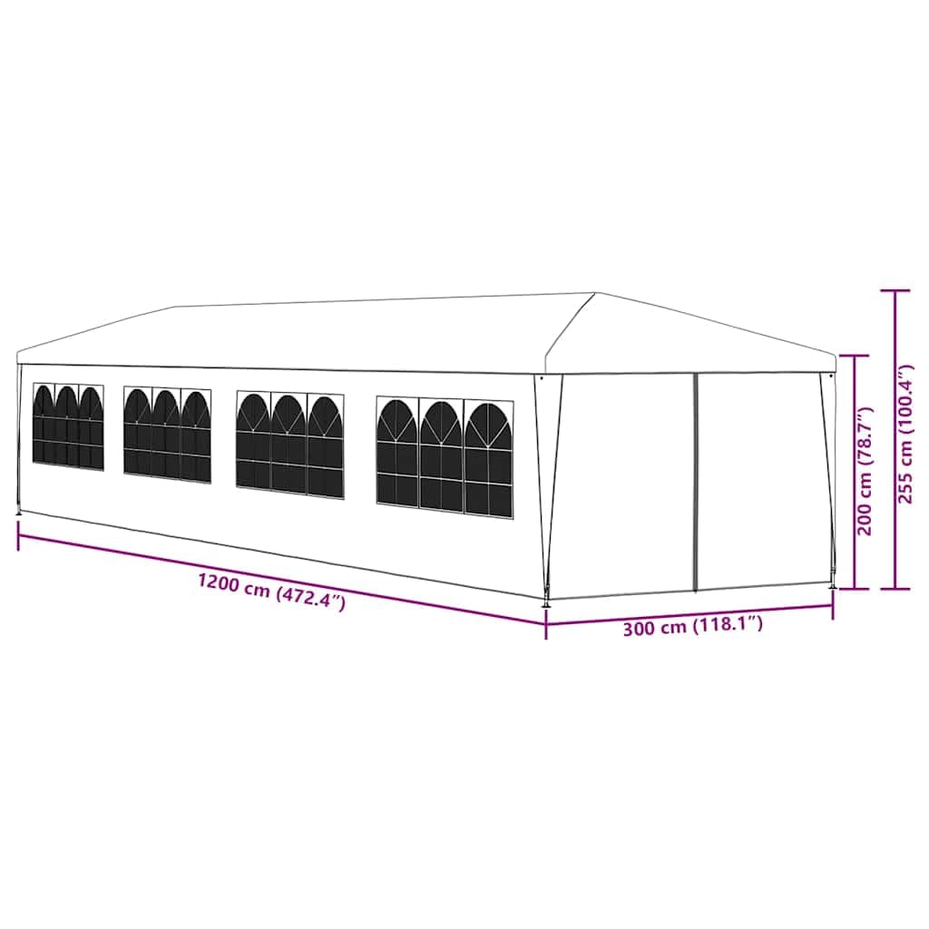 Amazon.co.jp: vidaXL ガーデンガゼボ風テント 3x12m ブルー : DIY