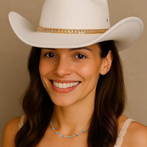 Western Jewelry Turquoise Necklaces for Women 18K Gold Plated/Siver Beaded Choker Boho Necklace Handmade Beach Summer Everyday Gifts for Her4