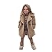 PZHHZPING Kinder Mädchen Winter Fleece-Mantel Daunenmantel Winter Teddy Jacke Mädchen Warme Fleecejacke Kaninchen Hoodie Sweatshirt Pullover Winter Mantel Schneeanzüge Outwear