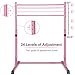 Bongkim Gymnastics Bar for Kids,Adjustable Height Gymnastic Horizontal Bars,Folding Gymnastics Equipment Junior Training Bar for Home Using,Stable Kids Training bar for Children (Pink)