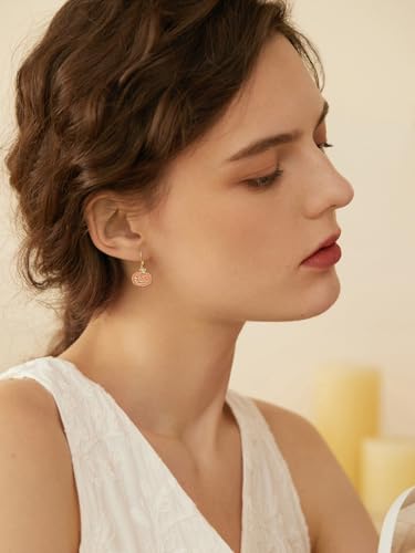 925 Sterling Silver Halloween Earrings for Women Cat Spider Bat Pumpkin Skeleton Skull Ghost Earrings Gothic Halloween Jewelry Gifts3