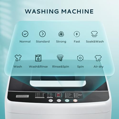 image for Euhomy Portable Washing Machine, Compact Washer 0.9 Cubic Feet with 10