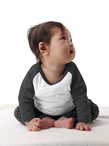 Image of Hat and Beyond Kids Raglan Jersey Child Toddler Youth Uniforms 3 /4 Sleeves T Shirts