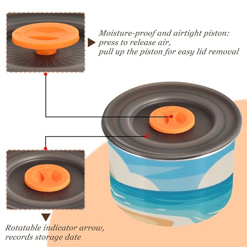Contenedor para café de acero inoxidable con sello al vacío miniatura 4